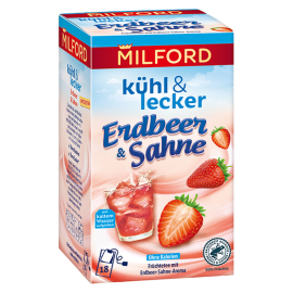 Milford cool & delicious strawberry cream 18 tea bags