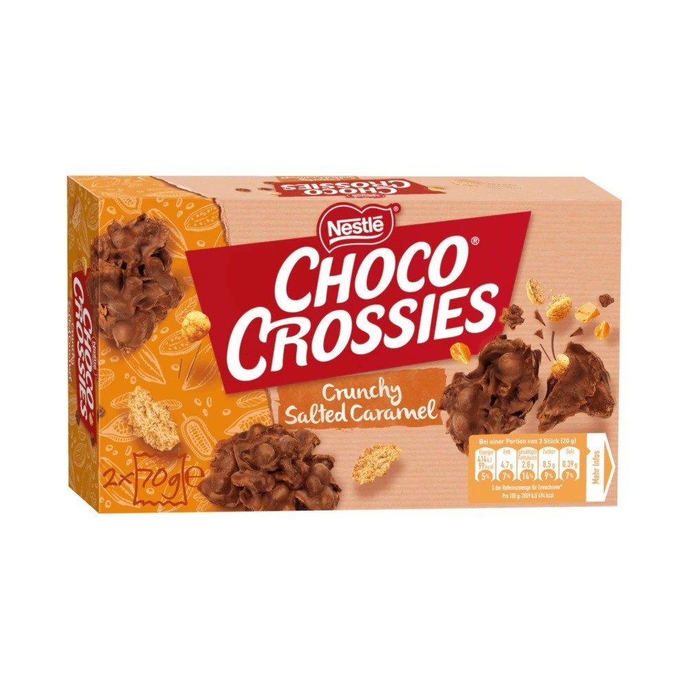 Nestlé Choco Crossies Crunchy Salted Caramel 140g