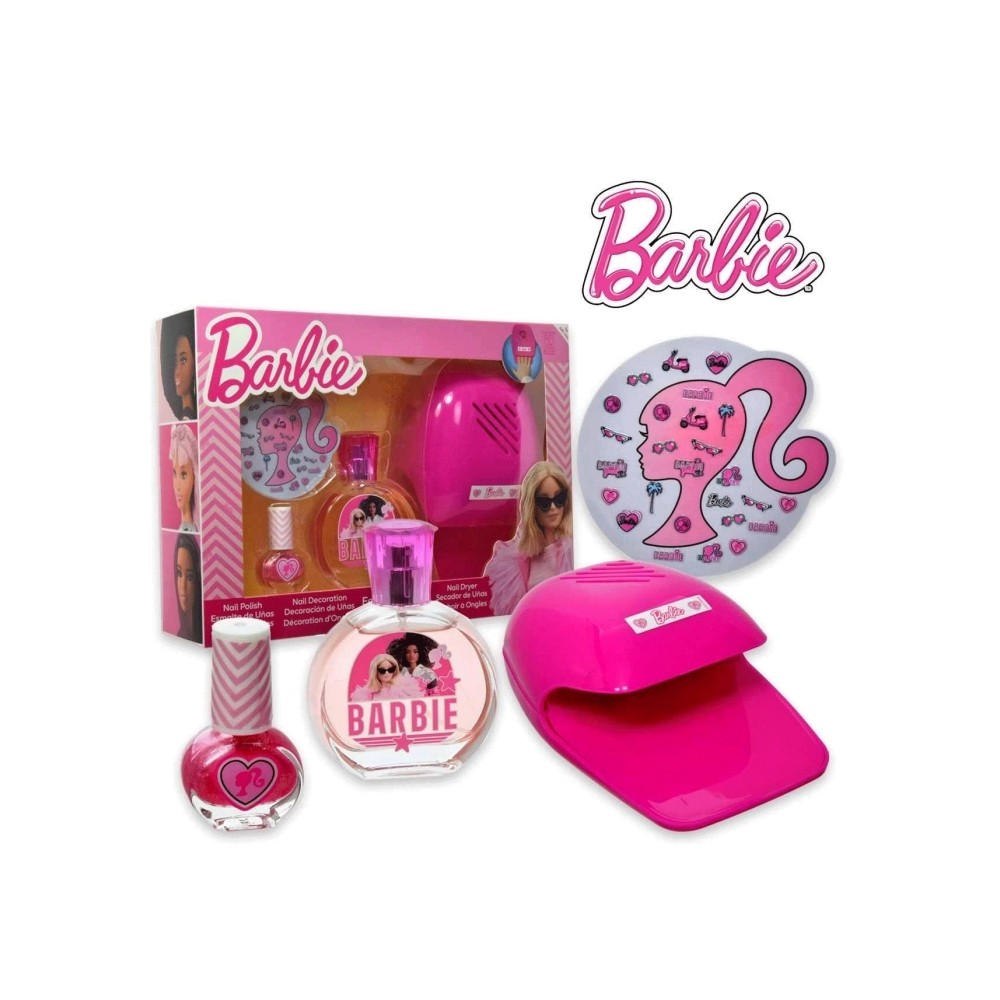Barbie EDT 50ml + Nail Polish + Stickers Nails + Nail Dryer