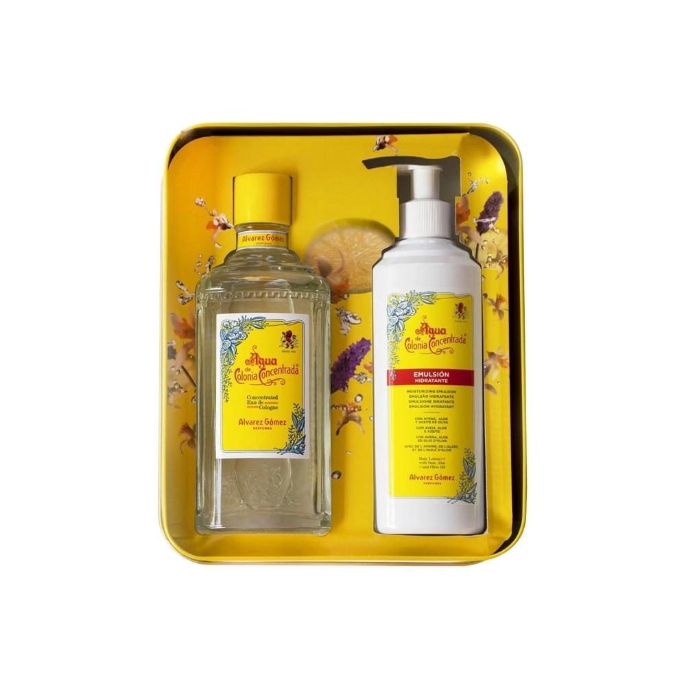 Alvarez Gomez Konzentriertes Eau de Cologne 300 ml / 10,14 fl oz + Feuchtigkeitsspendende Emulsion 280 ml / 9,47 fl oz