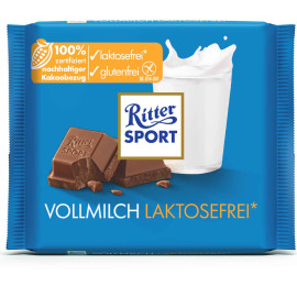 Ritter Sport Whole Milk Lactose Free Chocolate 100 g / 3.5 oz