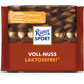 Ritter Sport Voll-Nuss laktosefreie Schokolade 100 g