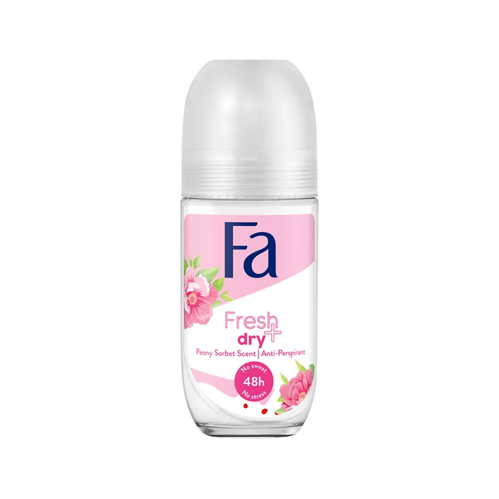 Fa Fresh & Dry Pfingstrose-Sorbet Antitranspirant Roll-On 50 ml / 1,7 fl oz