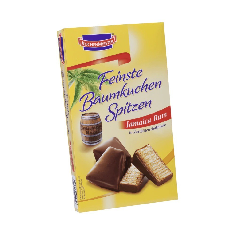 Kuchenmeister Baumkuchen tips with rum 125g