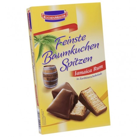 Kuchenmeister Baumkuchen tips with rum 125g