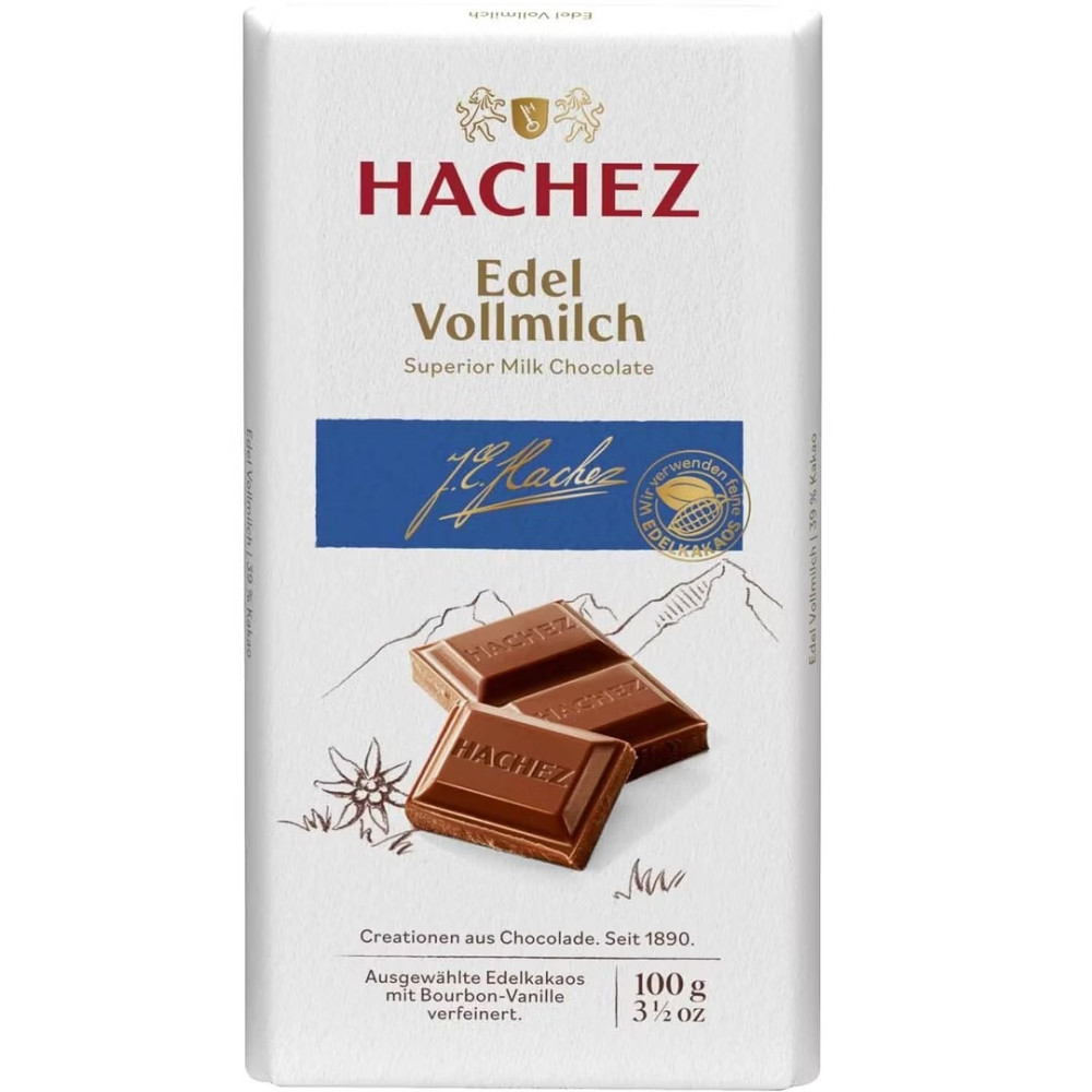 Hachez Milk Chocolate 100 g / 3.5 oz