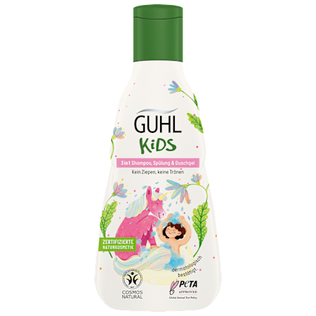 Guhl Kids Almond Milk 3in1 Shampoo, Conditioner & Shower Gel 250 ml / 8.4 fl oz