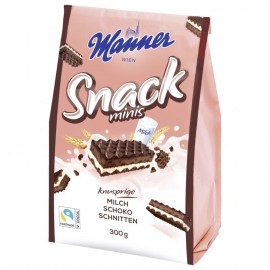 Manner Snack Minis Milk Chocolate Slices 300g