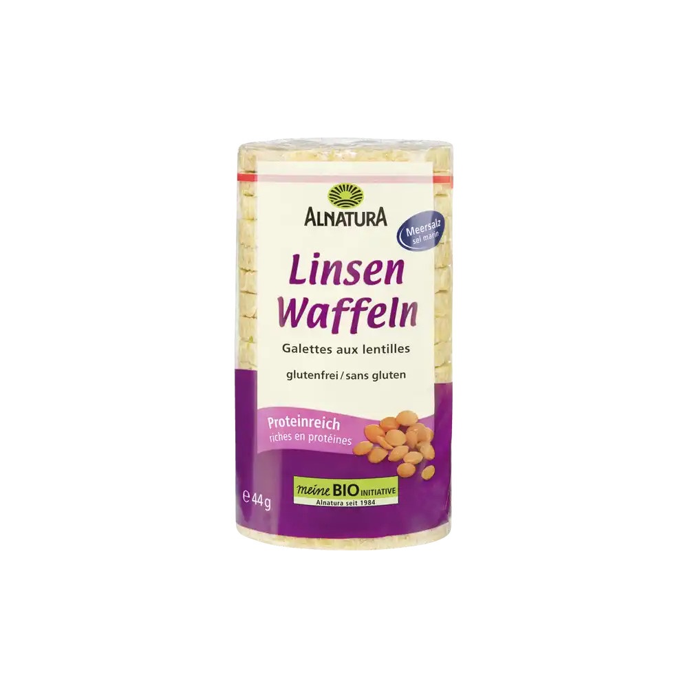 Alnatura Organic lentil waffles with sea salt 44 g / 1.55 oz