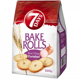 7 Days Bake Rolls Bread Chips Onion 250g
