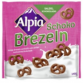 Alpia chocolate pretzels 140g