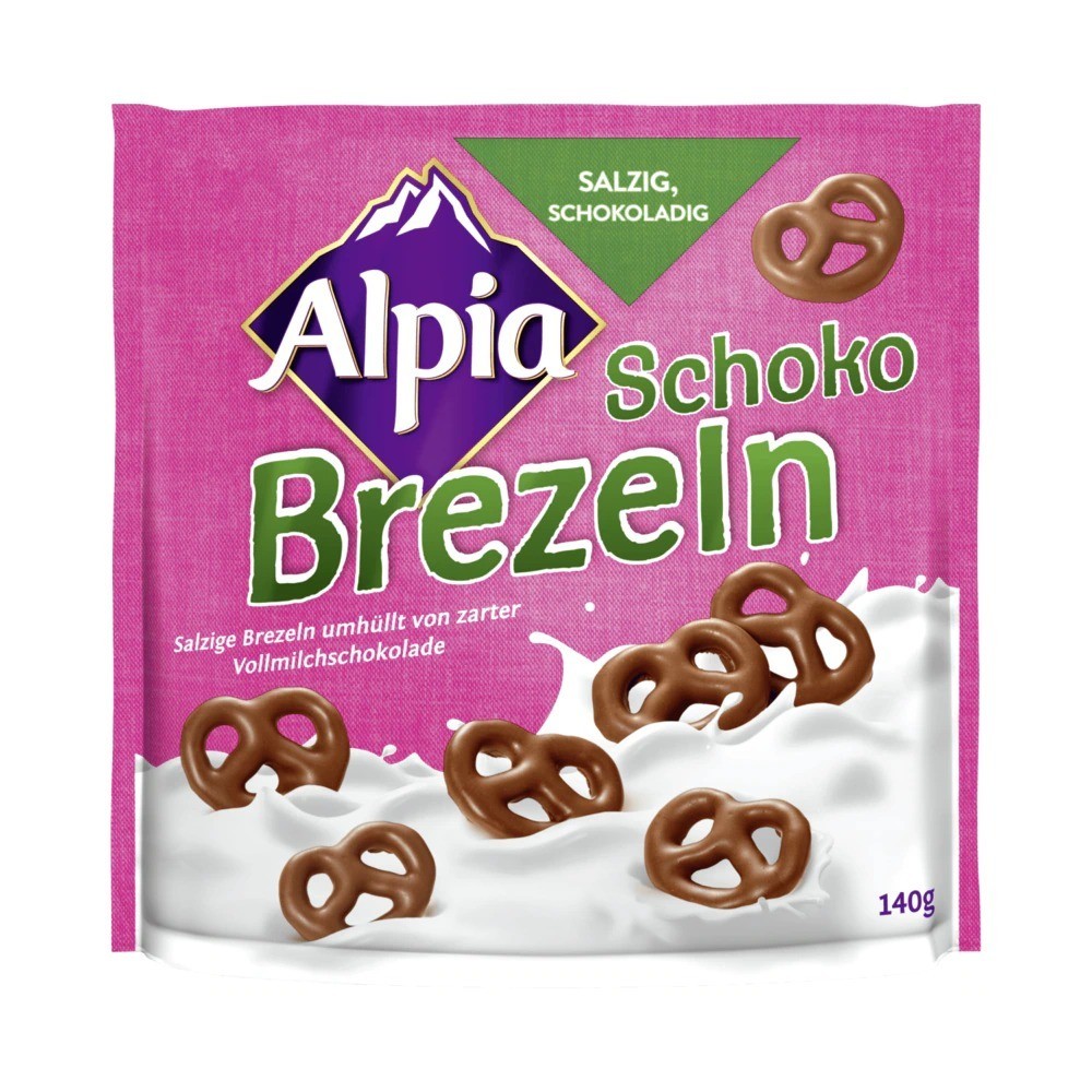 Alpia chocolate pretzels 140g