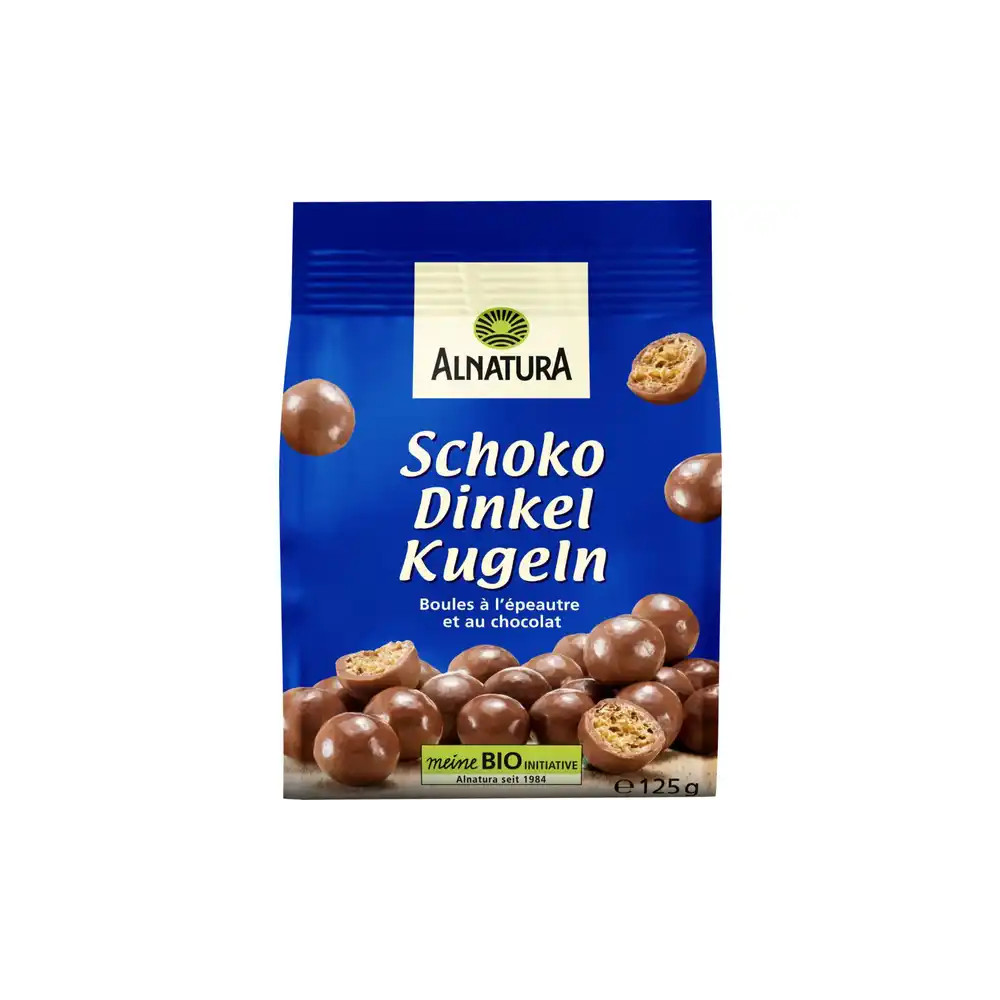 Alnatura Organic chocolate spelt balls whole milk 125 g / 4.41 oz