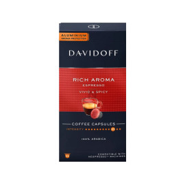 Davidoff Rich Aroma aluminum capsules for Nespresso 10 pcs