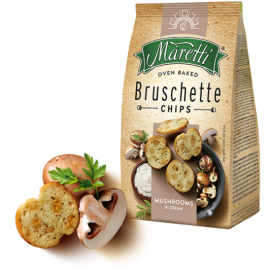 Maretti Bruschette Chips Mushrooms & Cream 140 g