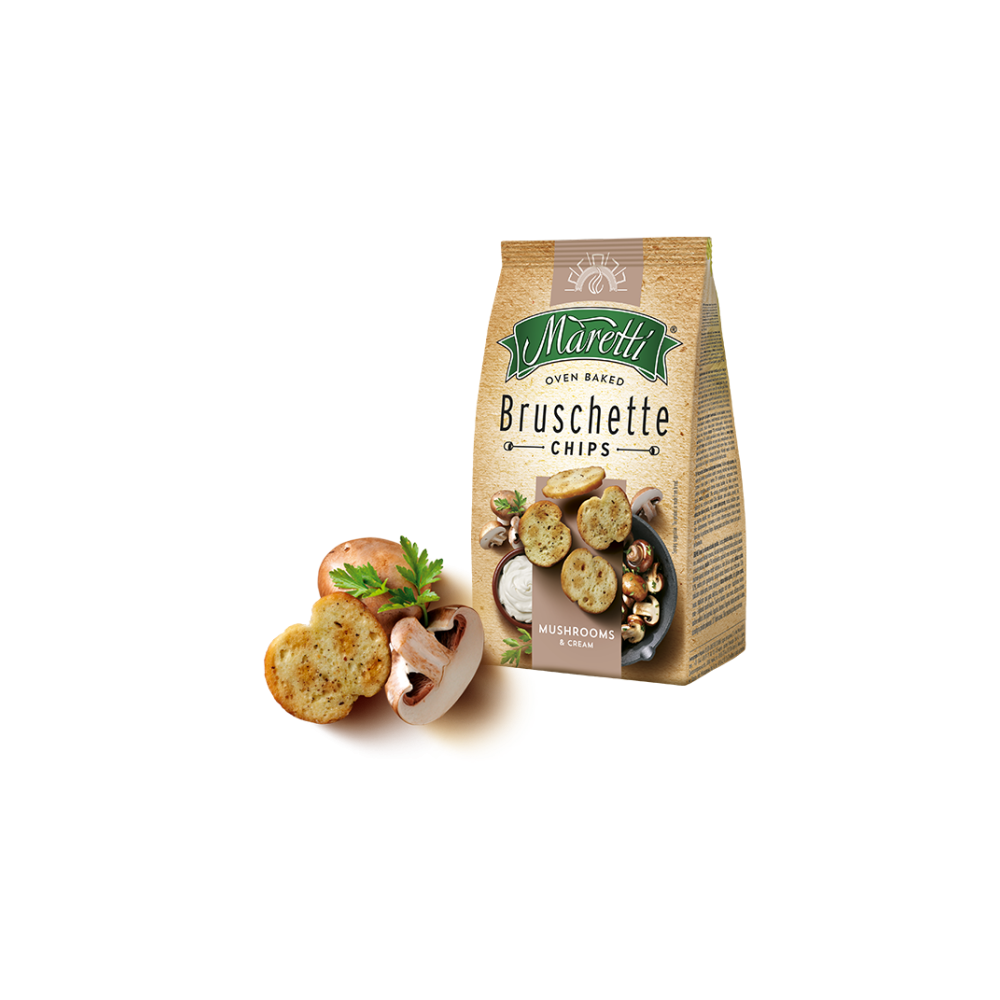 Maretti Bruschette Chips Mushrooms & Cream 140 g
