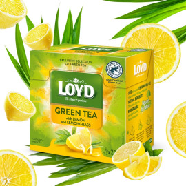 Loyd Green Tea with Lemon and Lemongrass 20 tea bags
