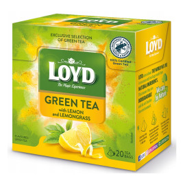 Loyd Green Tea with Lemon and Lemongrass 20 tea bags