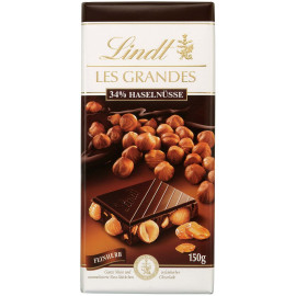 Lindt Les Grandes 34% Hazelnuts Finedry Chocolate 150 g