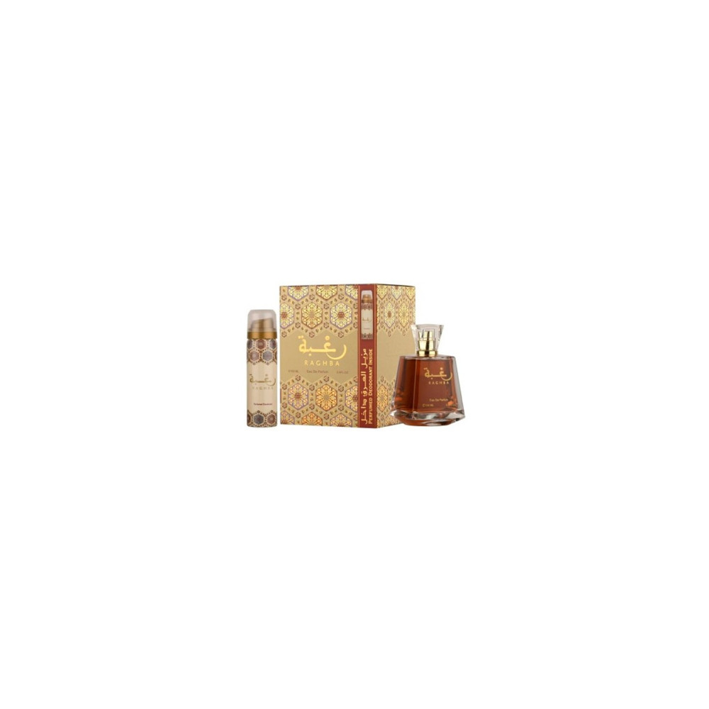 Lattafa Raghba Edp Spray 100 Ml + Deo Spray 50 Ml Sets