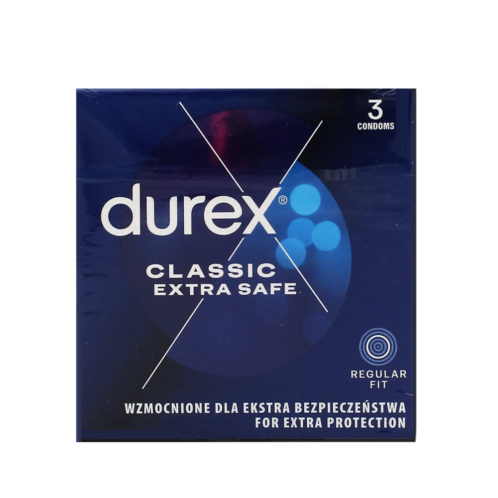 Durex Classic Extra Safe Condoms 3pcs
