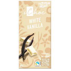 iChoc White Vanilla Vegan Chocolate 80 g