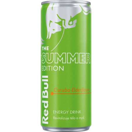 Red Bull Green Edition Curuba-Elderflower Energy Drink 250 ml / 8.4 fl oz