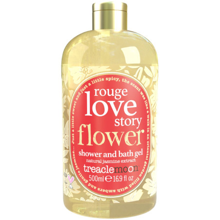 treaclemoon rouge love story flower shower and bath gel 500 ml / 16.9 fl oz
