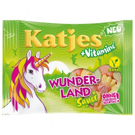 Katjes fruit gum wonderland + vitamins sour vegan 175g