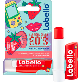 Labello Straight Outt A 90's Retro Edition Strawberry Shine Lip Balm 4.8 g / 0.17 oz