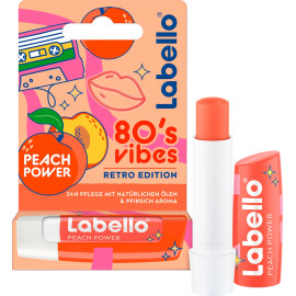 Labello 80er-Vibes Retro-Edition Pfirsich-Power Lippenbalsam 4,8 g / 0,17 oz