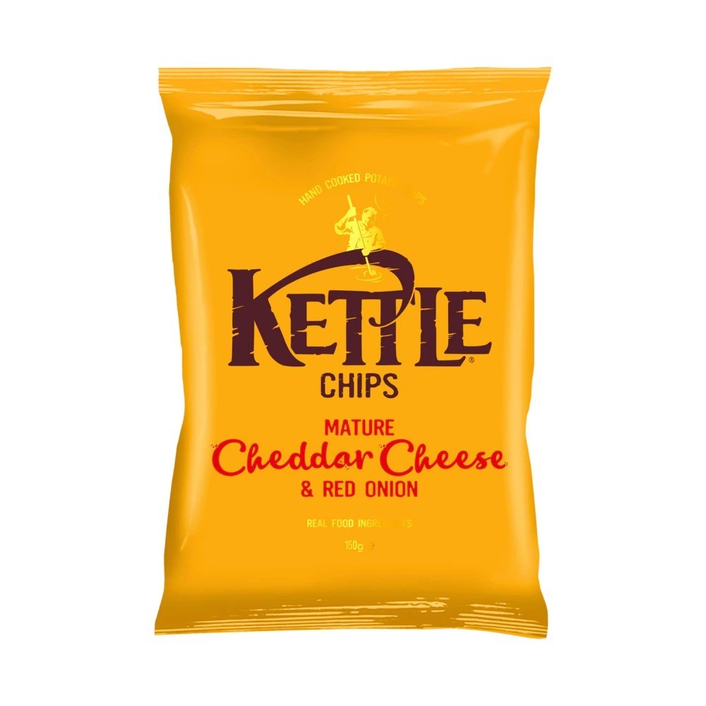 Kettle Chips Mature Cheddar & Red Onion 150g
