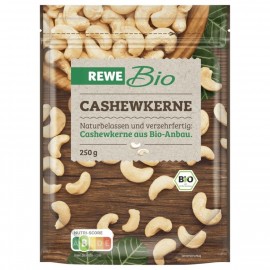 REWE organic cashew nuts 250g