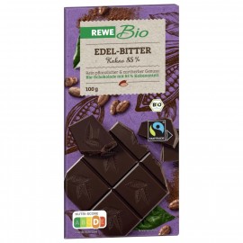 REWE bio fine dark chocolate 85% 100g