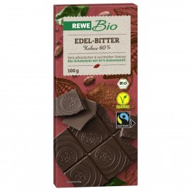 REWE bio dark chocolate 60% cocoa 100g