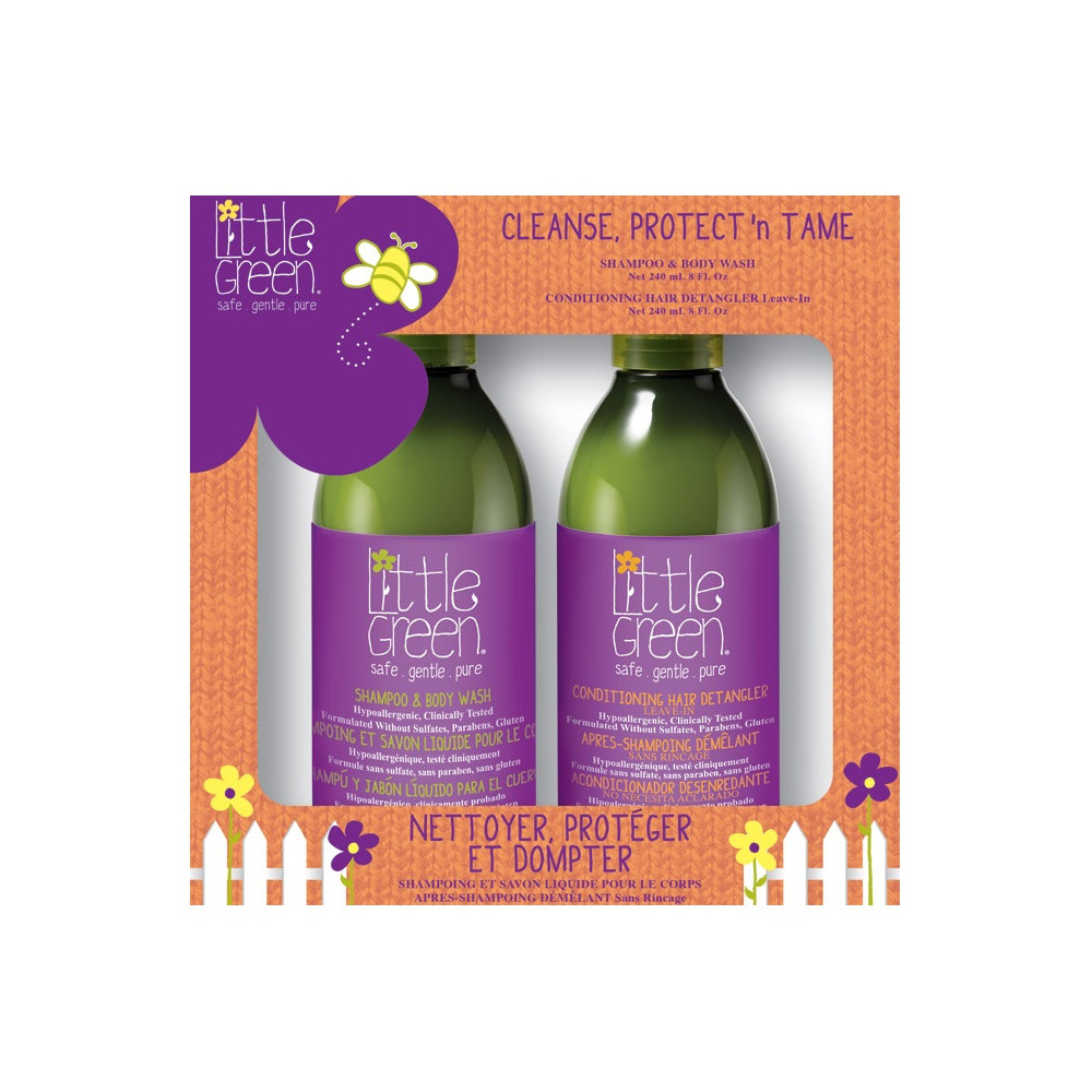 Little Green KIDS Cleanse Protect 'n Tame Box  240 ml + 240 ml