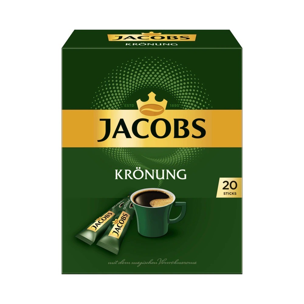 Jacobs instant coffee coronation 20 sticks, 36g