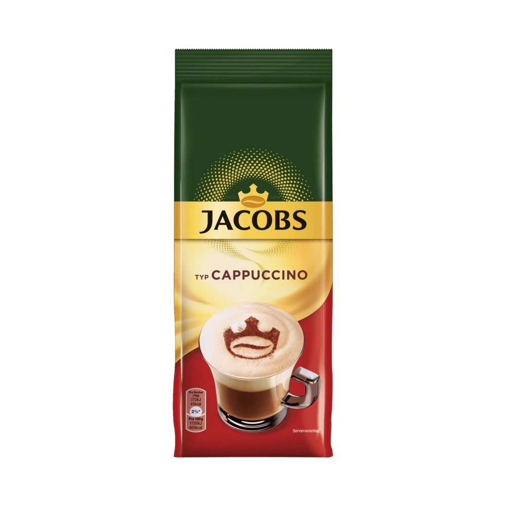 Jacobs Cappuccino coffee specialties in a 400g refill bag