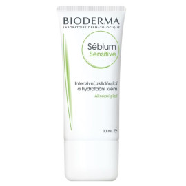 Bioderma Sébium Sensitive intensiv beruhigende und feuchtigkeitsspendende Creme für zu Akne neigende Haut, 30 ml