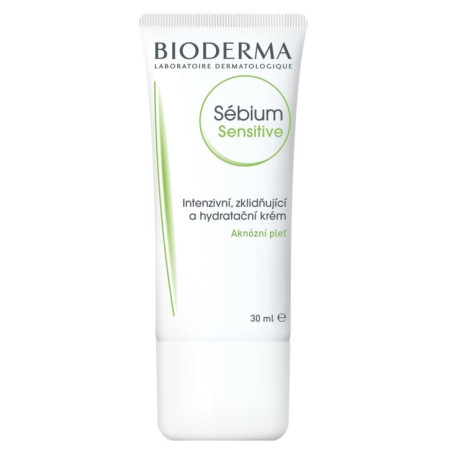 Bioderma Sébium Sensitive intensive soothing and moisturizing cream for acne skin 30 ml