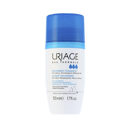 Uriage Power 3 Deodorant antiperspirant roll-on 50 ml