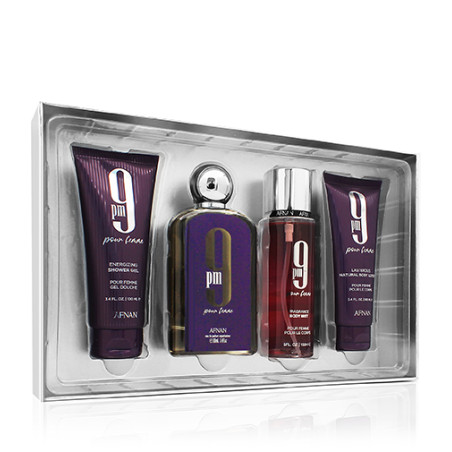 Afnan 9pm Pour Femme SET W (EDP 100ml + SG 100ml + BL 100ml + Mist 150ml)