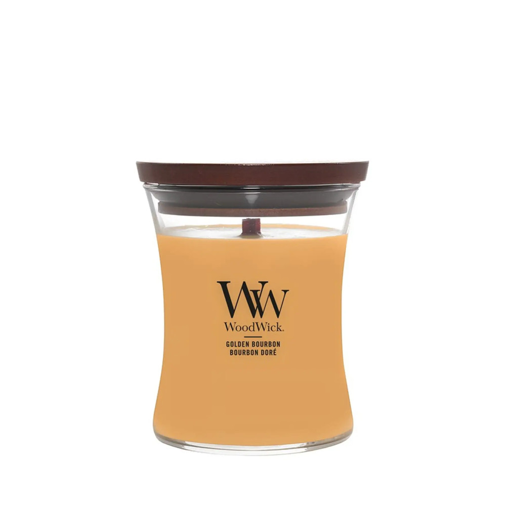 WoodWick Golden Bourbon Candle With Wooden Wick 275g