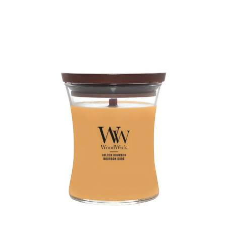 WoodWick Golden Bourbon Candle With Wooden Wick 275g