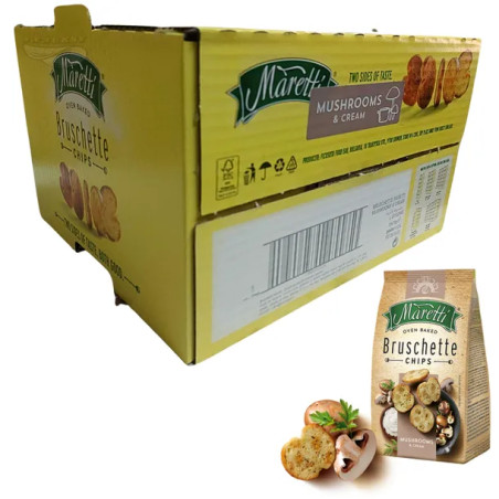 Maretti Bruschette Chips Mushrooms & Cream 15 x 70 g