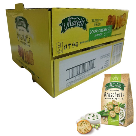 Maretti Bruschette Chips Sour Cream & Onion 15 x 70 g