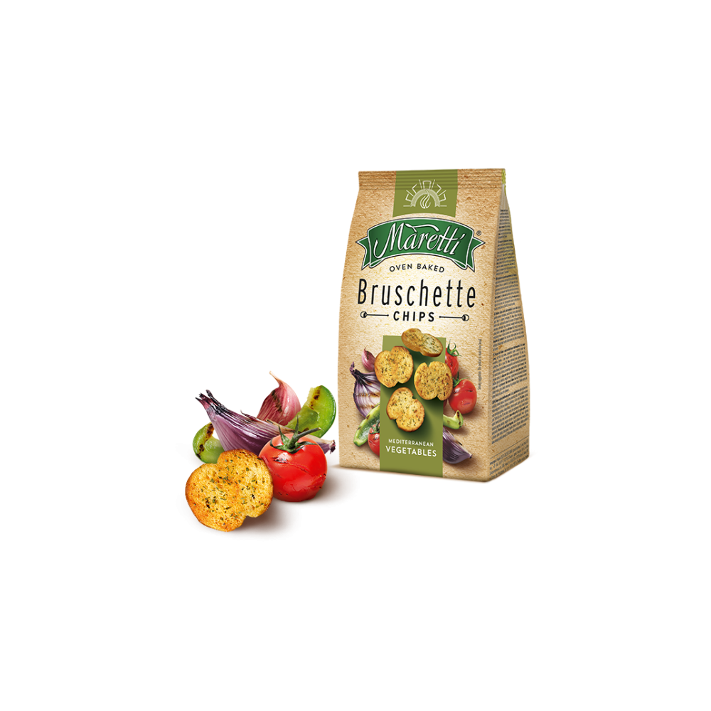 Maretti Bruschette Chips Mediterranean Vegetables 140 g