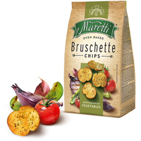 Maretti Bruschette Chips Mediterranean Vegetables 140 g