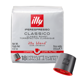 Illy Classico filter coffee, regular roast Iperespresso capsules 18 capsules