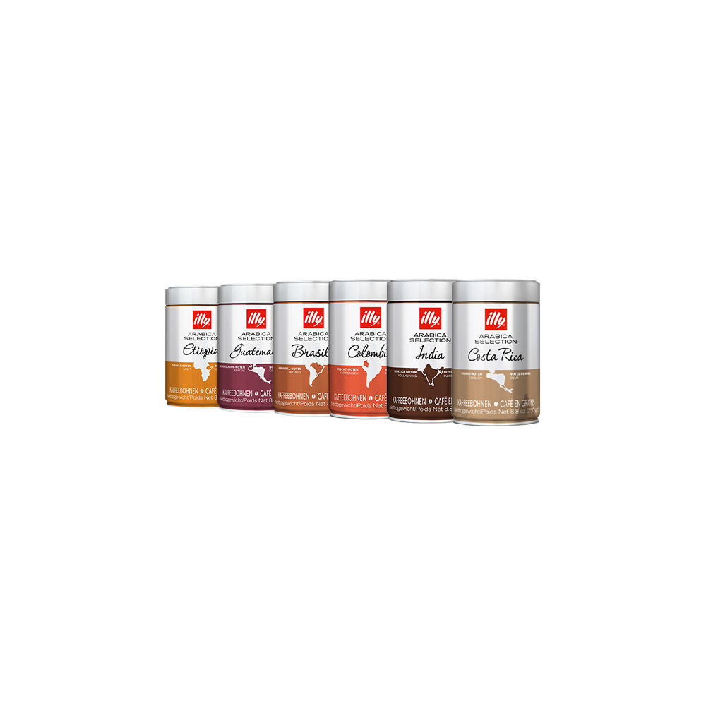 Illy Arabica Selection set of 6